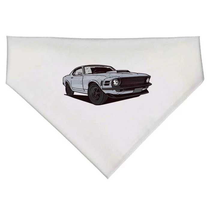 Muscle Race Car USA-Made Doggie Bandana