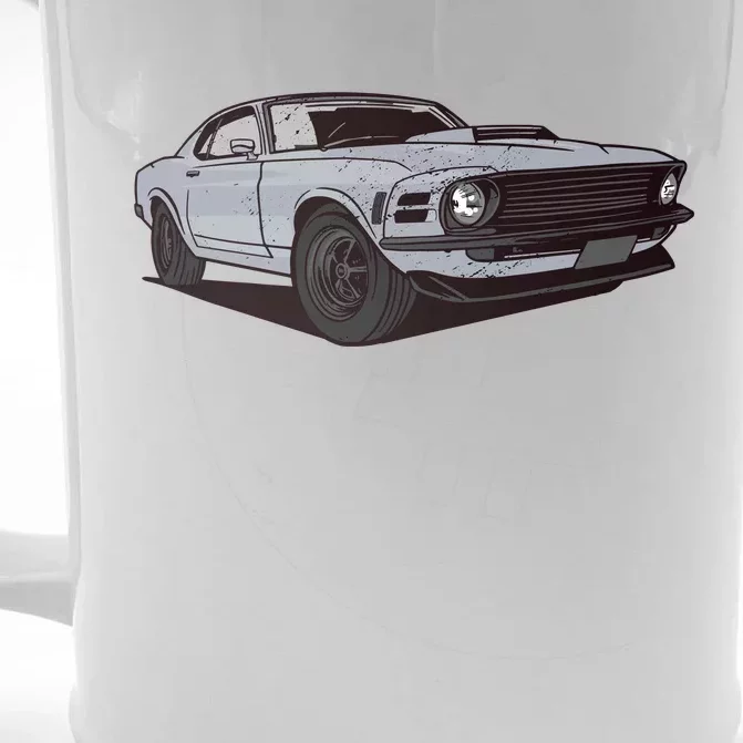 Muscle Race Car Front & Back Beer Stein