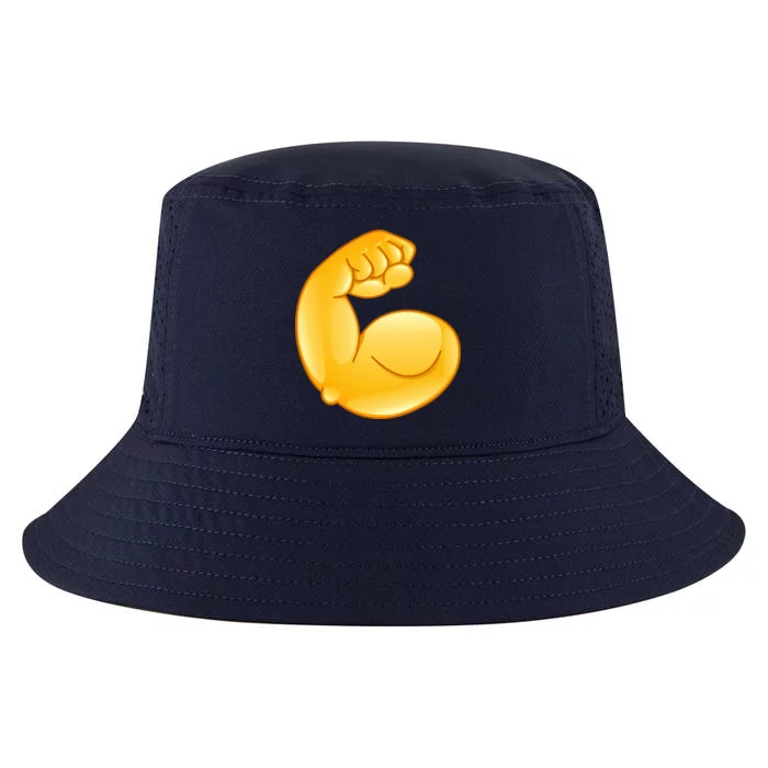 Muscle Strong Arm Flex Emoji Cool Comfort Performance Bucket Hat