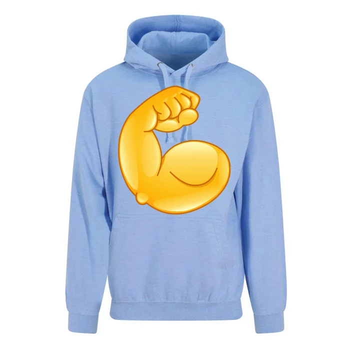 Muscle Strong Arm Flex Emoji Unisex Surf Hoodie