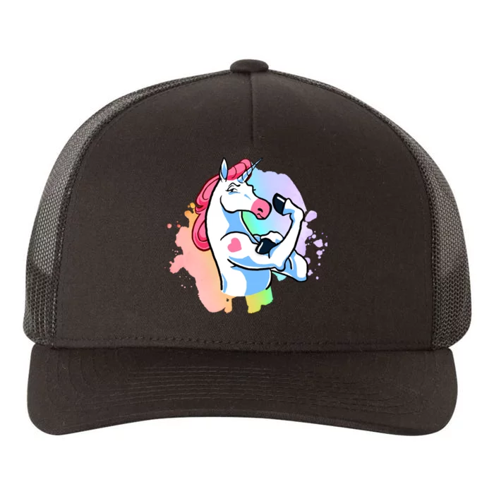 Muscle Unicorn Yupoong Adult 5-Panel Trucker Hat