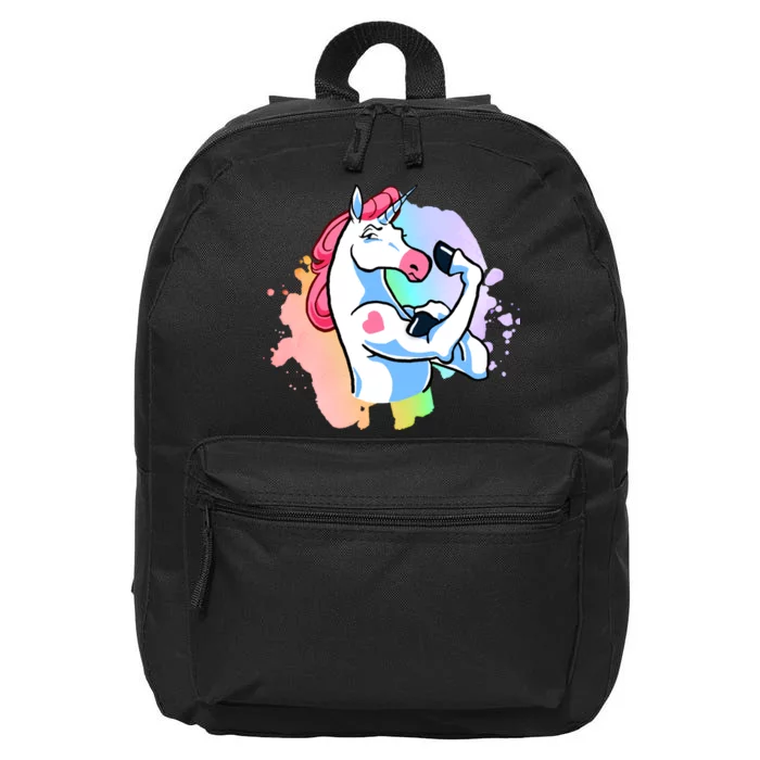 Muscle Unicorn 16 in Basic Backpack