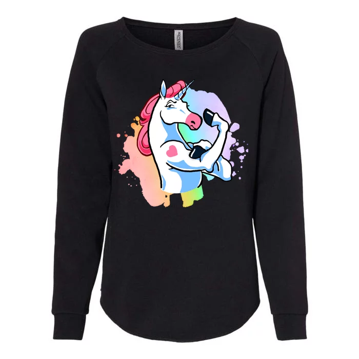 Muscle Unicorn Womens California Wash Sweatshirt