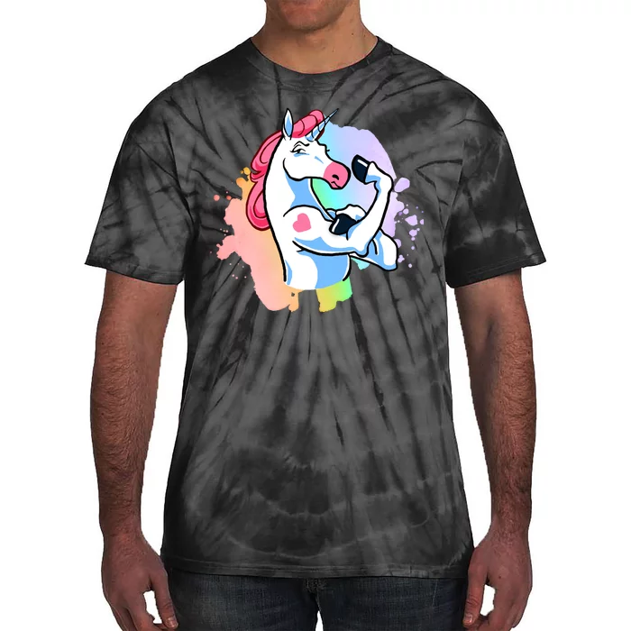 Muscle Unicorn Tie-Dye T-Shirt