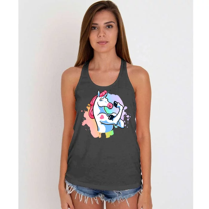 Muscle Unicorn Women's Knotted Racerback Tank