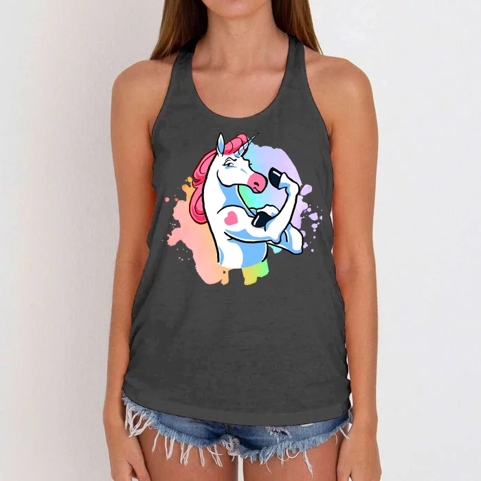 Muscle Unicorn Women's Knotted Racerback Tank