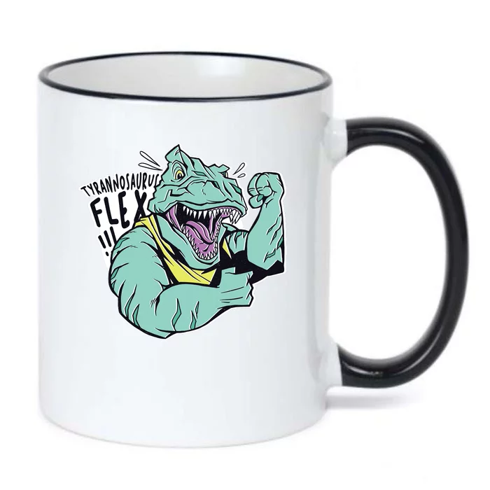 Muscular Trex Flex Black Color Changing Mug