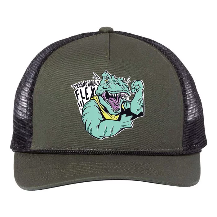 Muscular Trex Flex Retro Rope Trucker Hat Cap