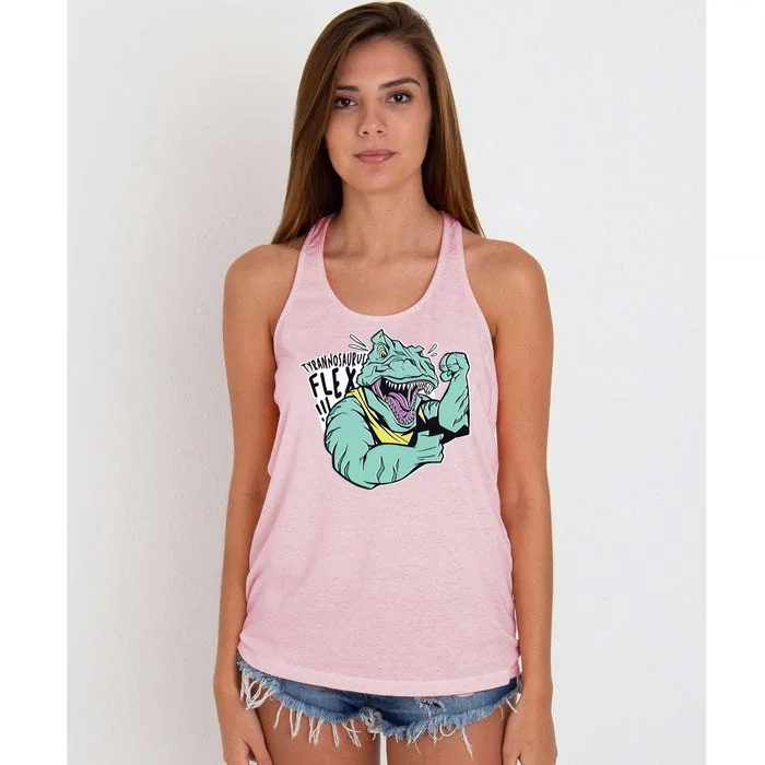 Muscular Trex Flex Women's Knotted Racerback Tank