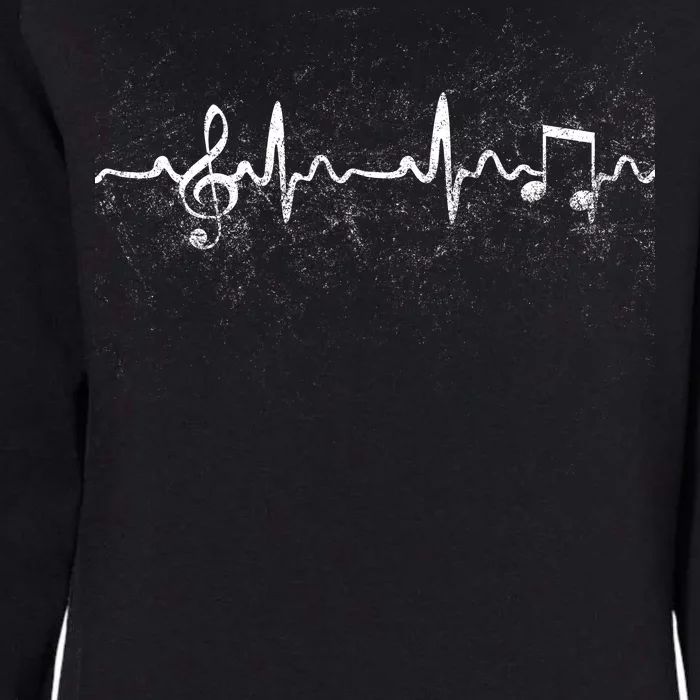 Music Heartbeat Pulse Womens California Wash Sweatshirt