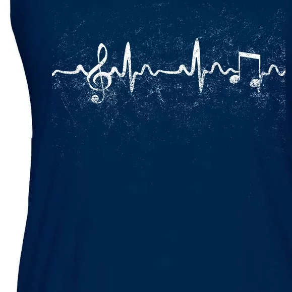 Music Heartbeat Pulse Ladies Essential Flowy Tank