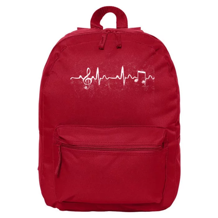 Music Heartbeat Pulse 16 in Basic Backpack