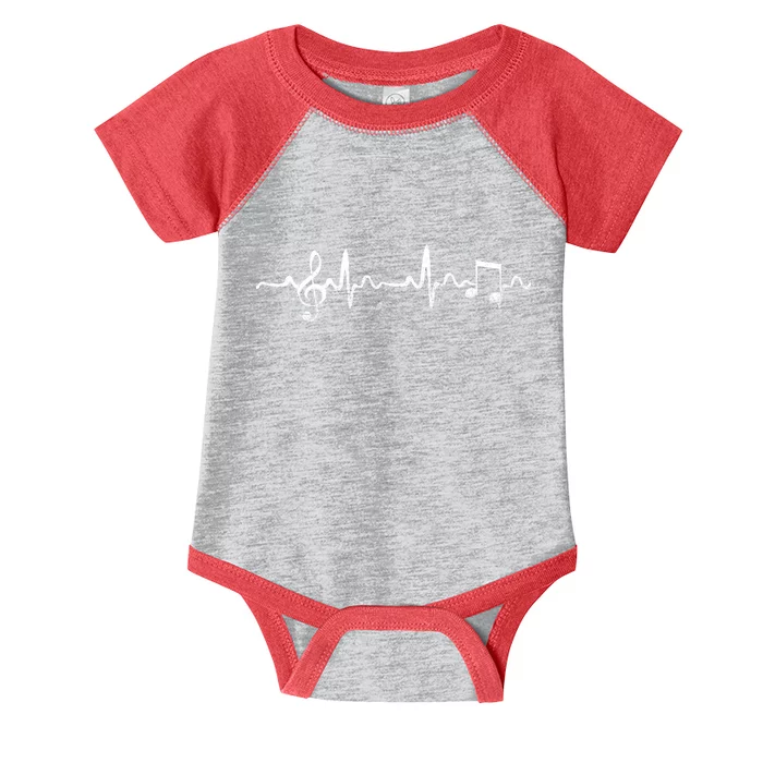 Music Heartbeat Pulse Infant Baby Jersey Bodysuit