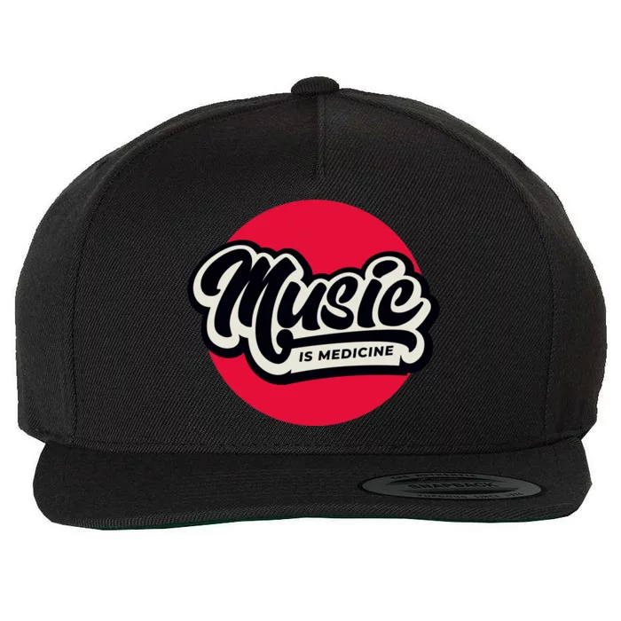 Music is Medicine Wool Snapback Cap