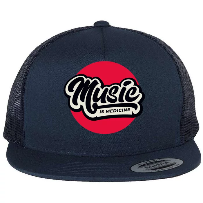 Music is Medicine Flat Bill Trucker Hat