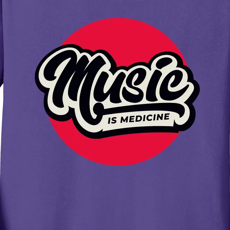 Music is Medicine Kids Long Sleeve Shirt