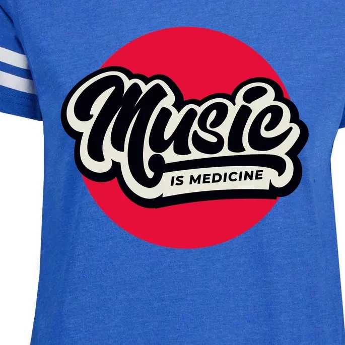 Music is Medicine Enza Ladies Jersey Football T-Shirt