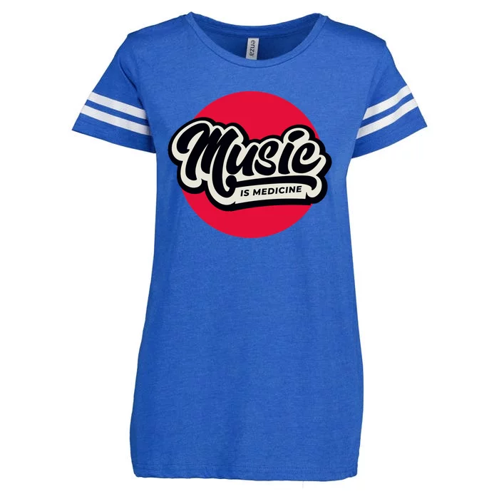 Music is Medicine Enza Ladies Jersey Football T-Shirt