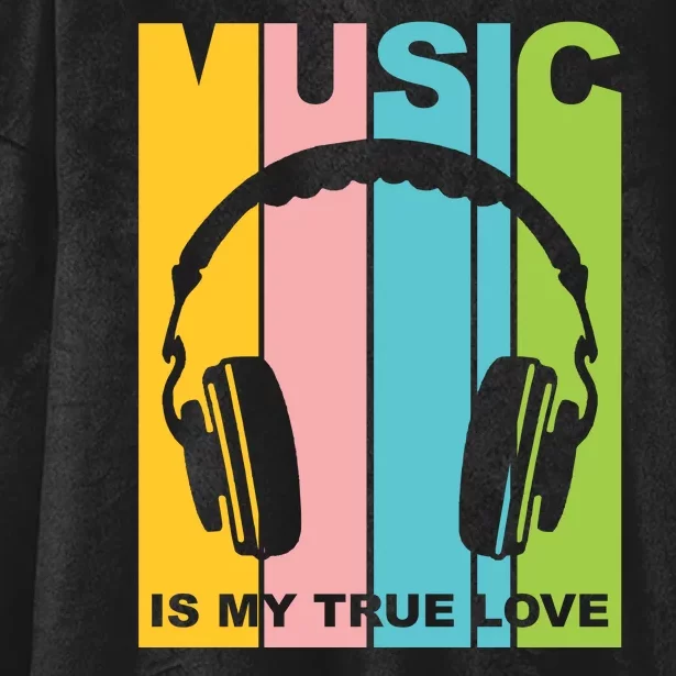 Music Is My True Love Hooded Wearable Blanket