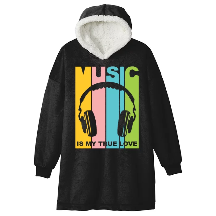 Music Is My True Love Hooded Wearable Blanket