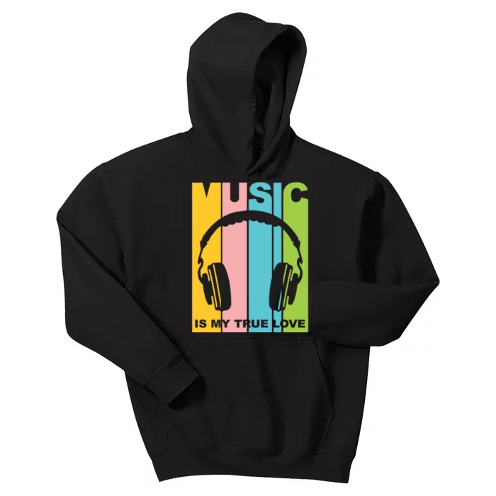 Music Is My True Love Kids Hoodie