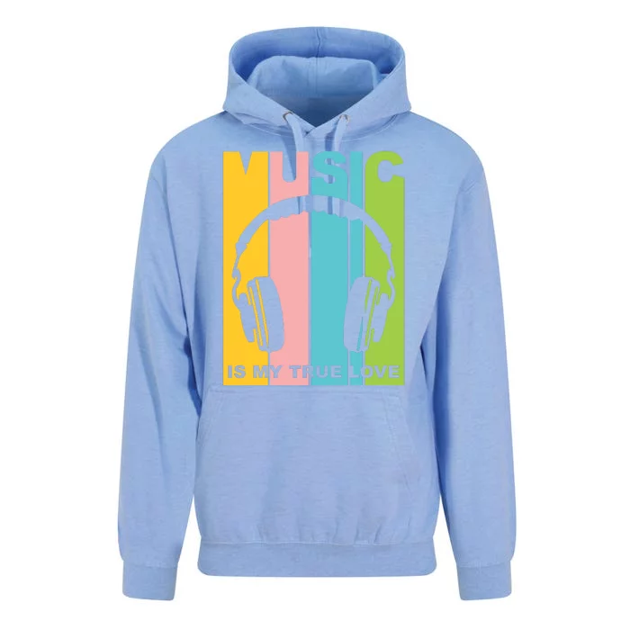 Music Is My True Love Unisex Surf Hoodie