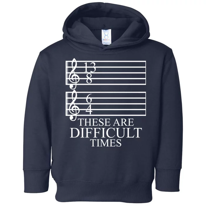 Music Teacher These Are Difficult Times Toddler Hoodie