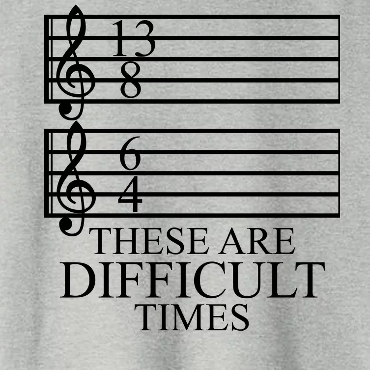 Music Teacher These Are Difficult Times Women's Crop Top Tee