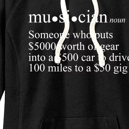 Musician Definition Women's Fleece Hoodie