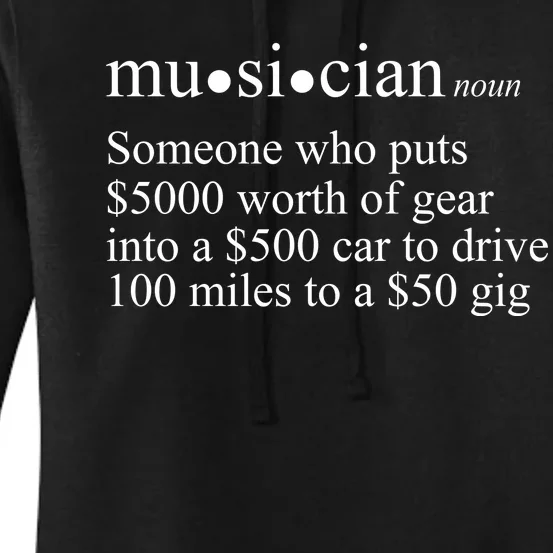 Musician Definition Women's Pullover Hoodie