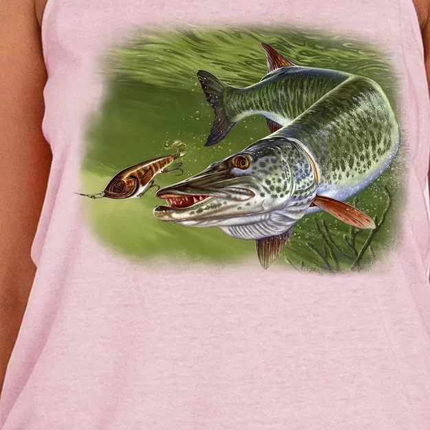 Muskie Women's Knotted Racerback Tank