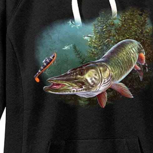 Musky Chase Fishing Women's Fleece Hoodie