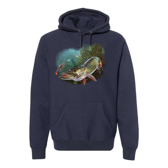 Musky Chase Fishing Premium Hoodie