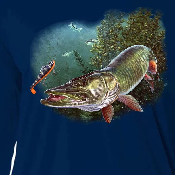 Musky Chase Fishing Cooling Performance Long Sleeve Crew