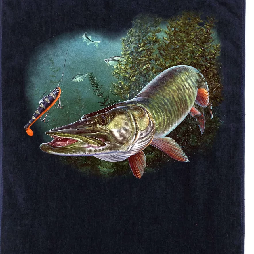 Musky Chase Fishing Platinum Collection Golf Towel