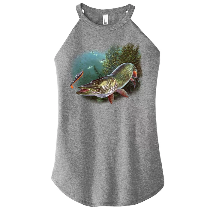 Musky Chase Fishing Women’s Perfect Tri Rocker Tank