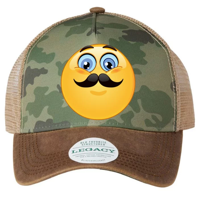 Mustache Emoji Smiley Face Legacy Tie Dye Trucker Hat