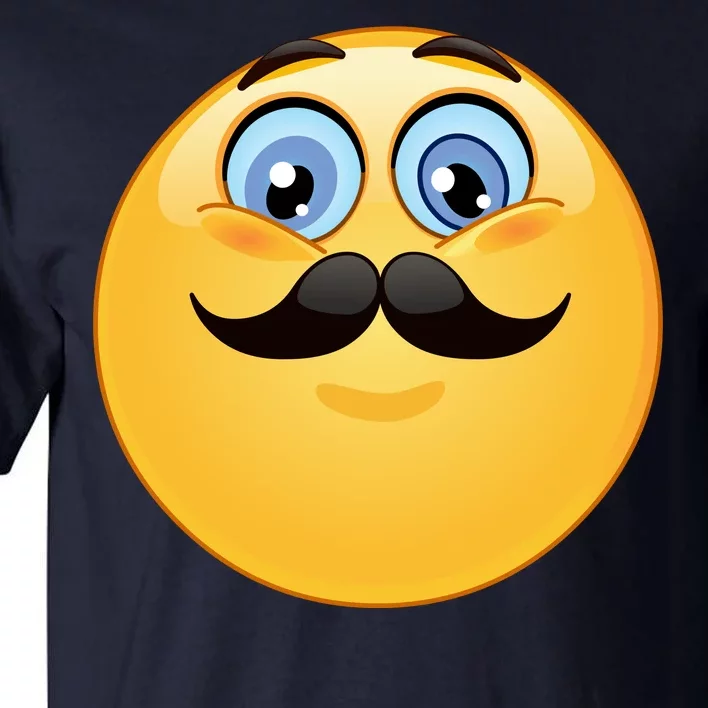 Mustache Emoji Smiley Face Tall T-Shirt