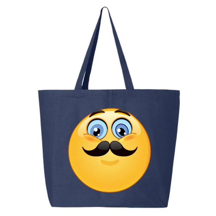 Mustache Emoji Smiley Face 25L Jumbo Tote