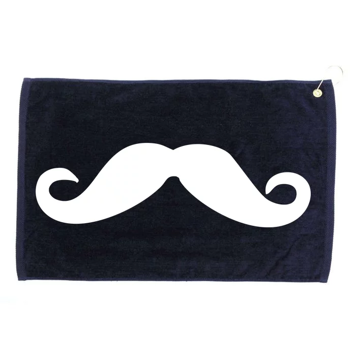 Mustache Logo Grommeted Golf Towel