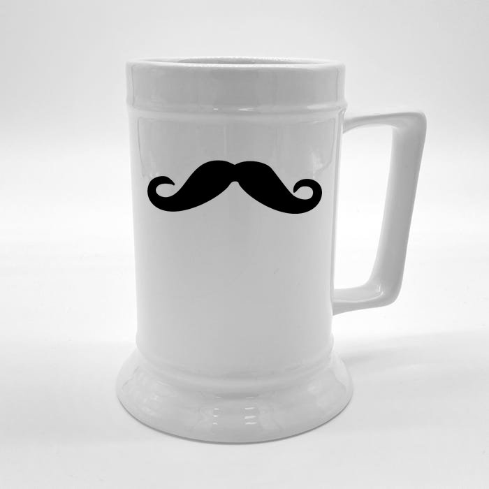 Mustache Logo Front & Back Beer Stein