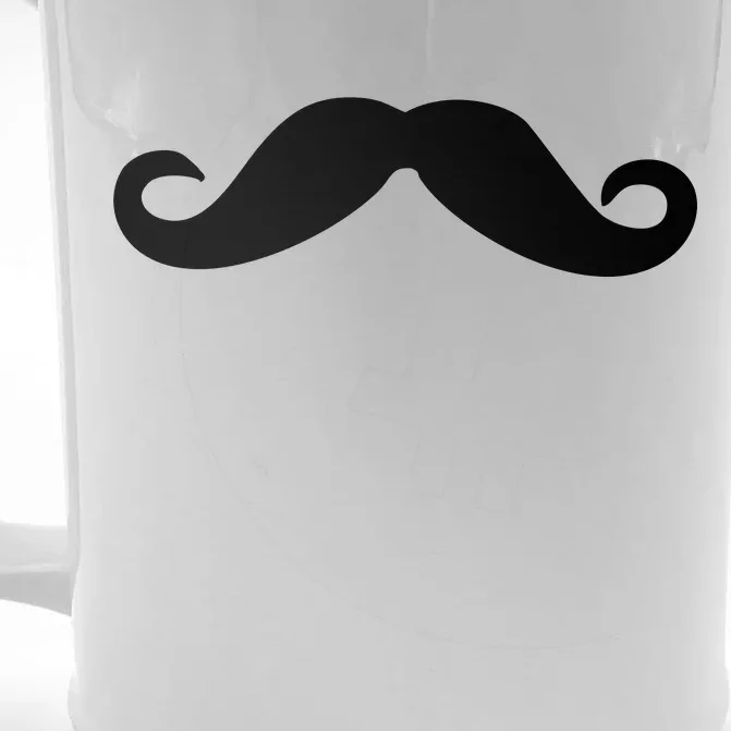 Mustache Logo Front & Back Beer Stein