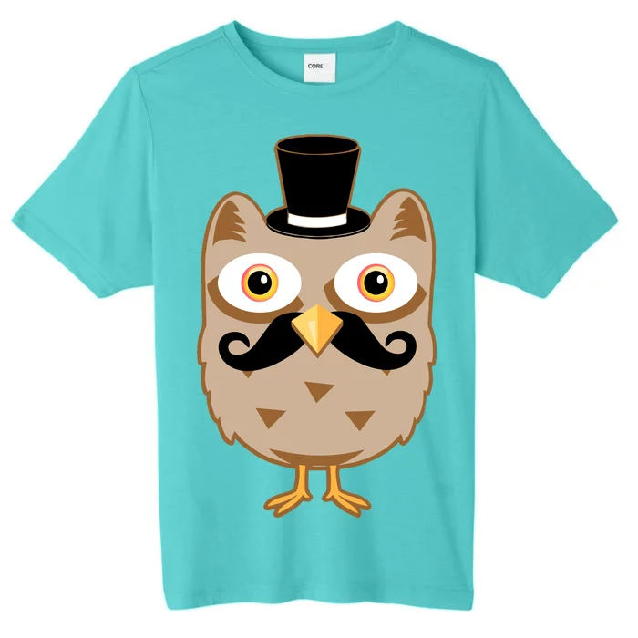 Mustache Owl With Hat ChromaSoft Performance T-Shirt