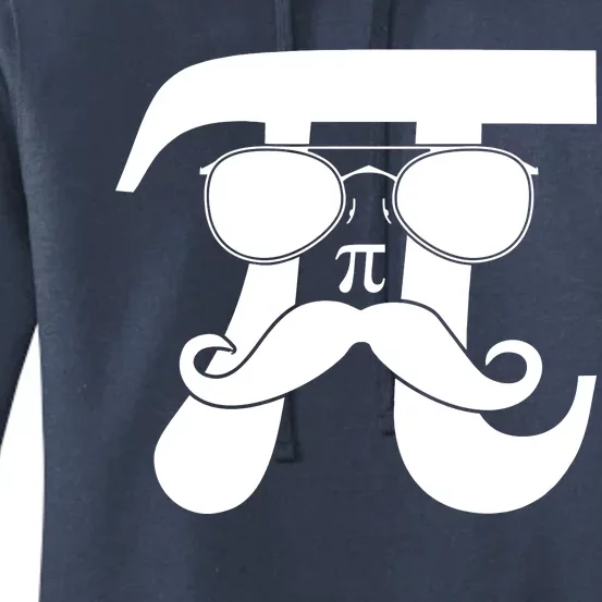 Mustache Pi Face Women's Pullover Hoodie