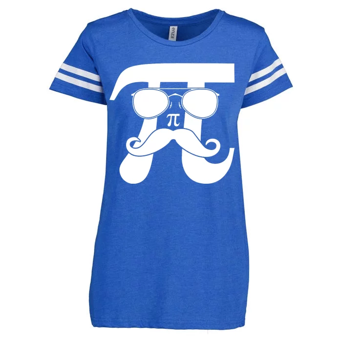 Mustache Pi Face Enza Ladies Jersey Football T-Shirt