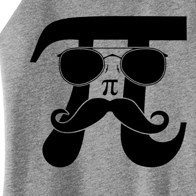 Mustache Pi Face Women’s Perfect Tri Rocker Tank