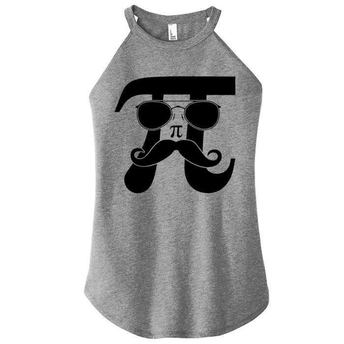 Mustache Pi Face Women’s Perfect Tri Rocker Tank