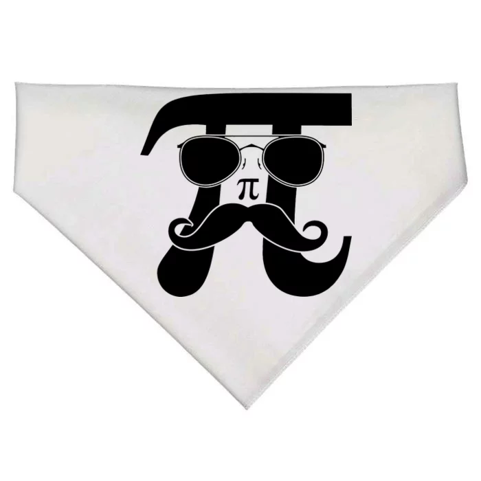 Mustache Pi Face USA-Made Doggie Bandana