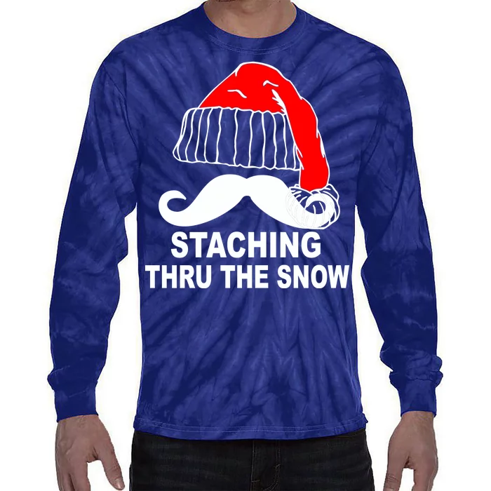 Mustache Thru The Snow Tie-Dye Long Sleeve Shirt