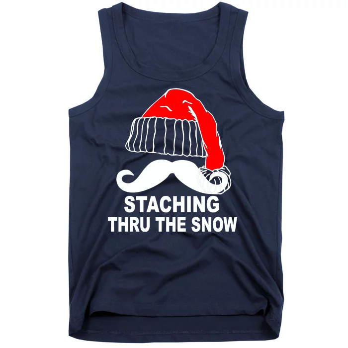 Mustache Thru The Snow Tank Top